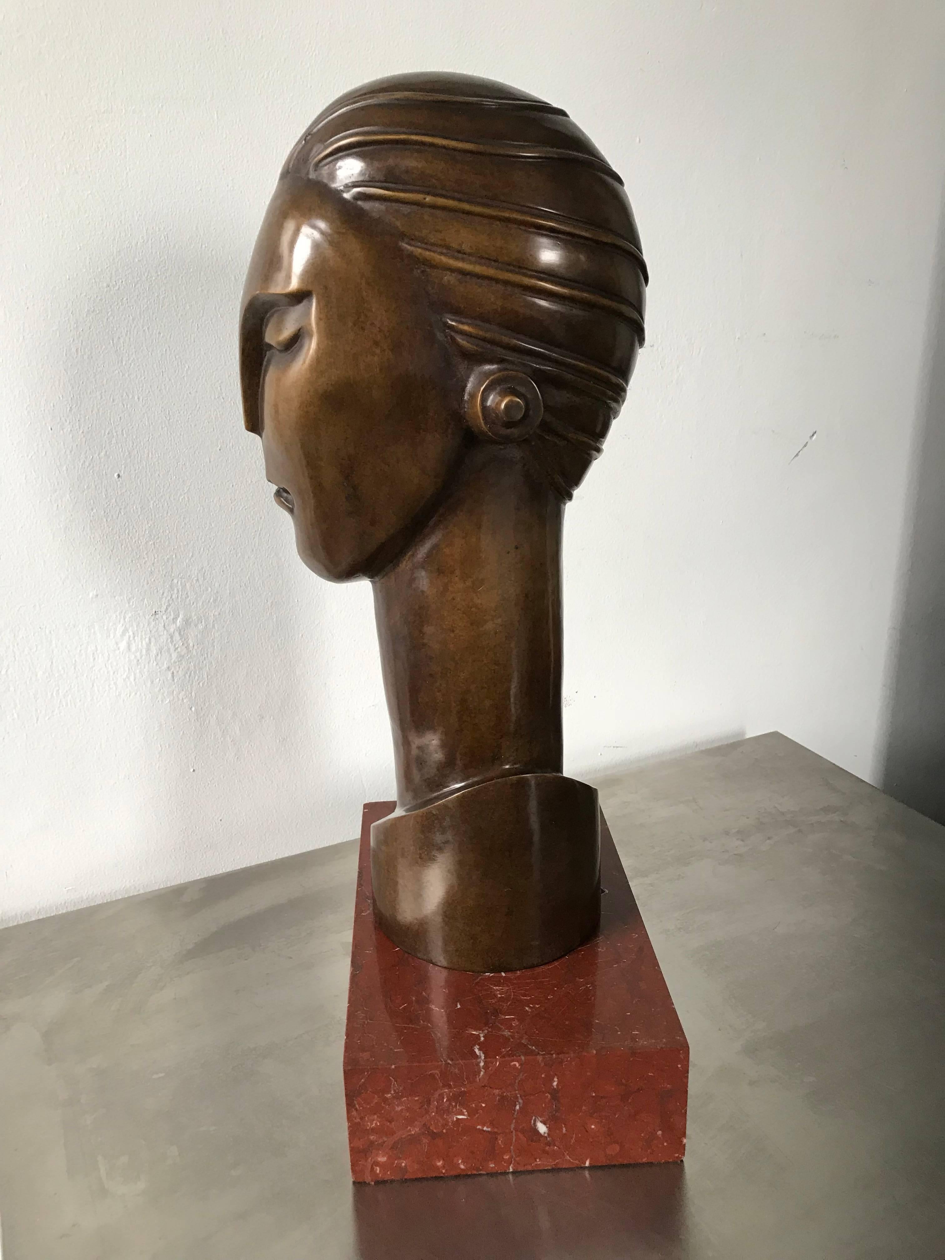 Unknown Art Deco Bronze Bust