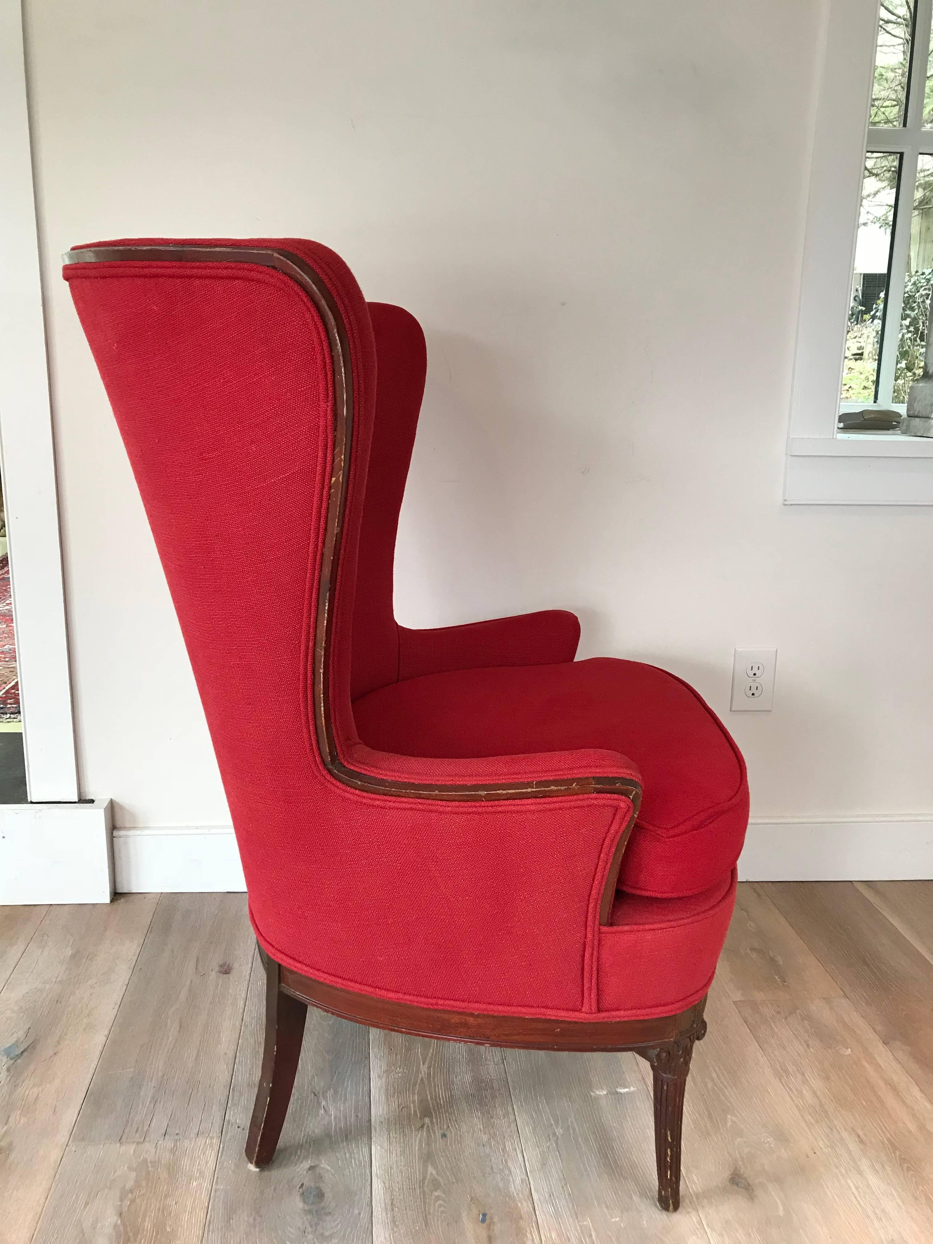 19th Century French Wing Chair In Good Condition In Stockton, NJ