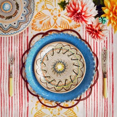 One of a Kind Blue Ceramic Decorative Plate