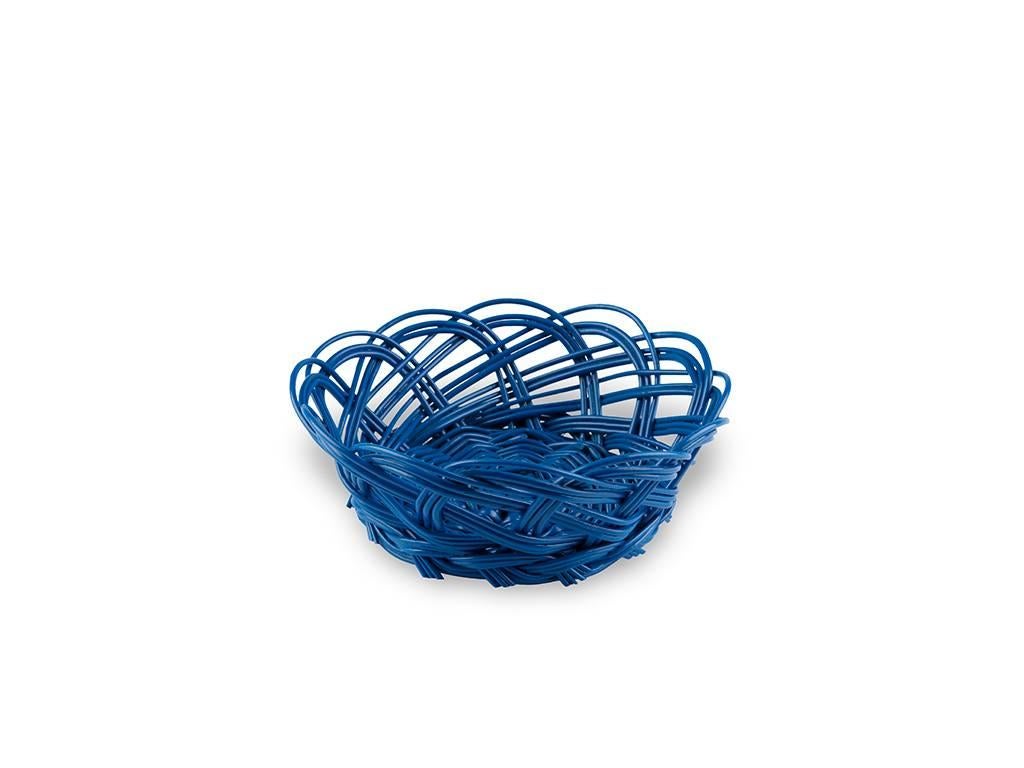 Handmade wicker mini bread basket in bright blue.
These bread baskets are designed and handmade in Romania especially for Cabana. The mini baskets pair well with our willow placemats and you can order as many sets as desired.
It comes in four