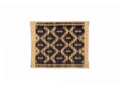 Moroccan Handwoven Black Wicker Placemats, Set of Four