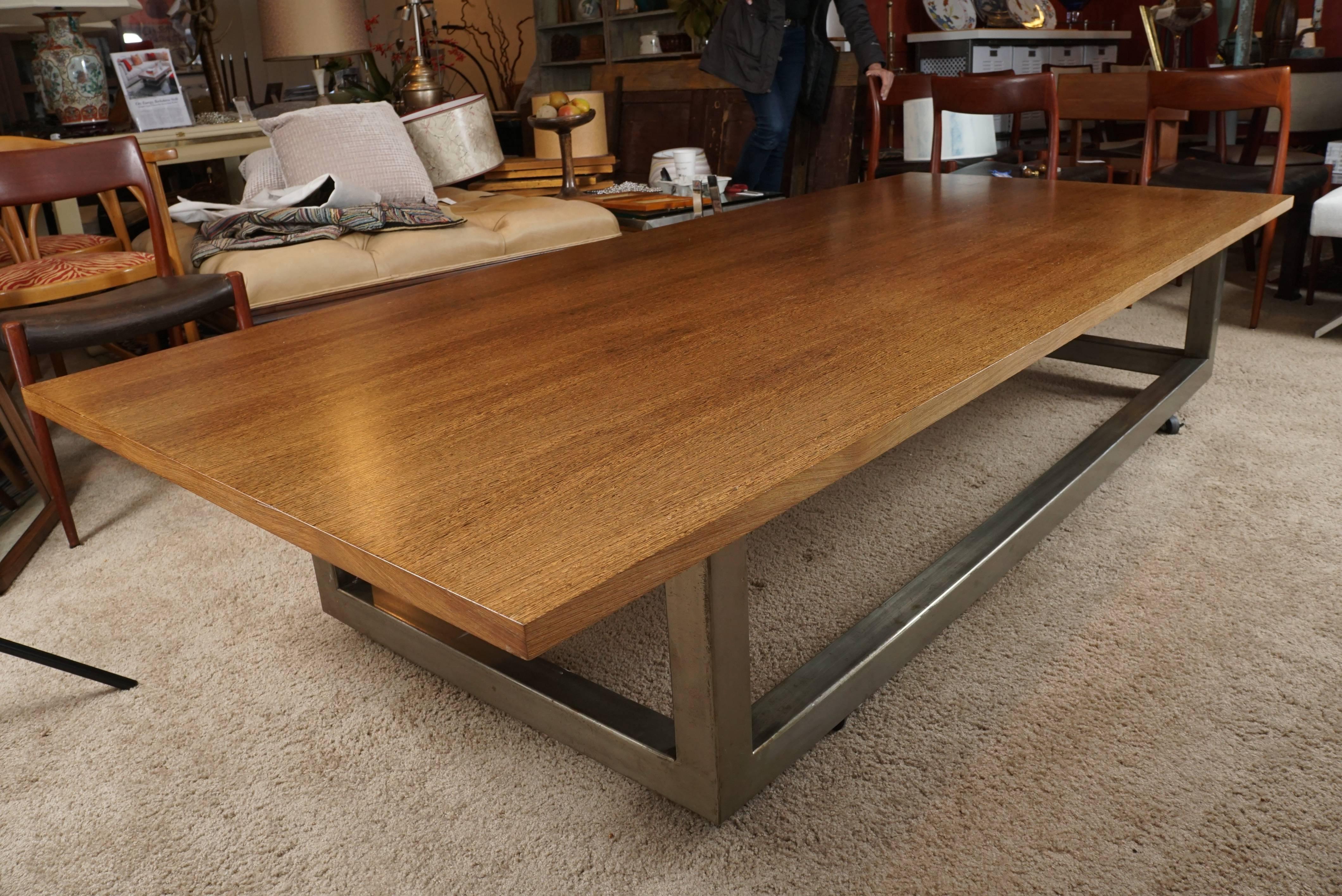 Huge Custom Low Table by Nicholas Mongiardo In Excellent Condition For Sale In Lakeville, CT