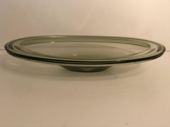 1955 Swedish Kosta Oval Glass Dish by Vicke Lindstrand