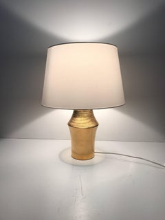 Pair Swedish Ceramic Table Lamp Designed by Bergboms and  Made by Bitossi Italy