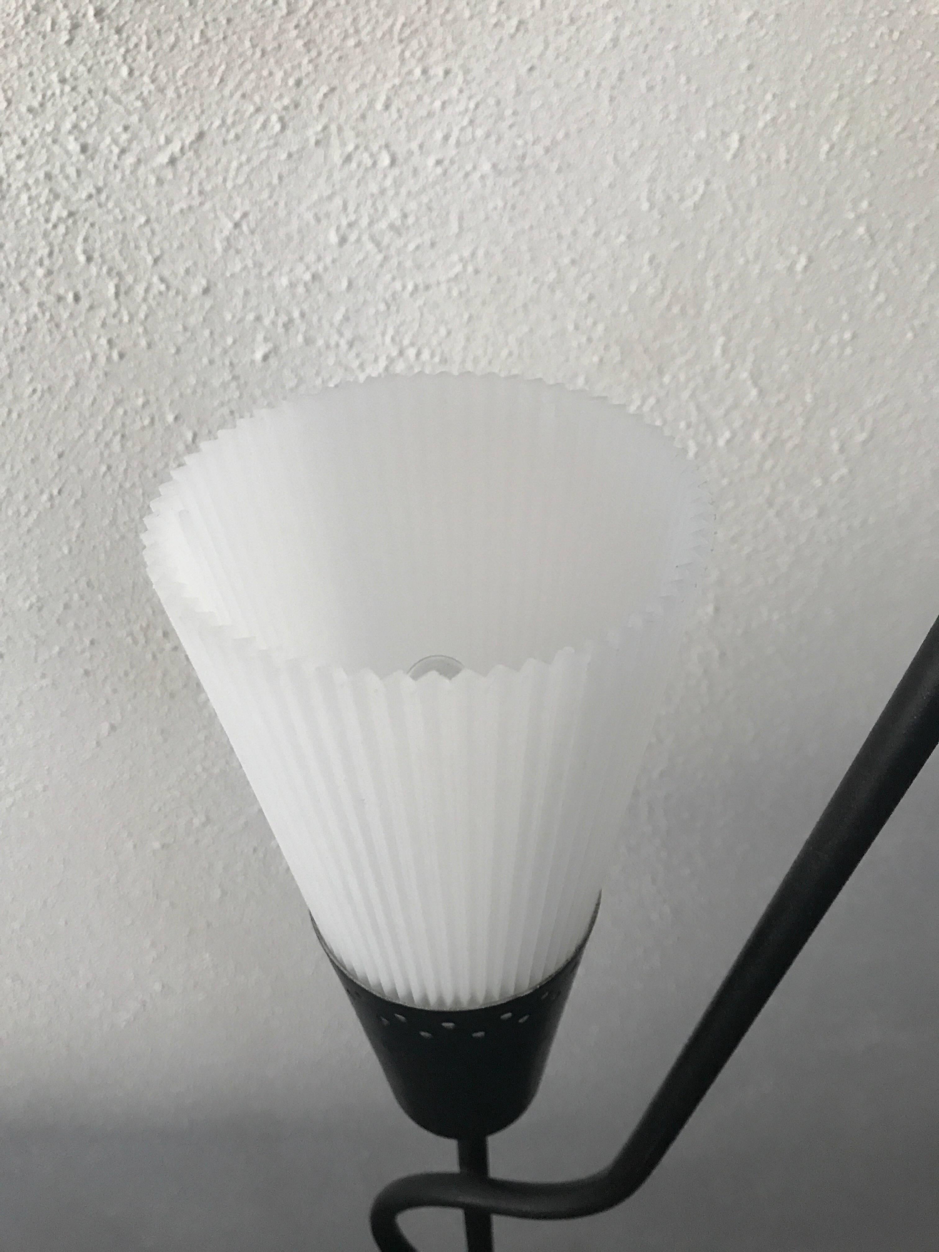 Swedish Floor Lamp Reflector Type Acrylic Plastic Shade and Metal For Sale 2