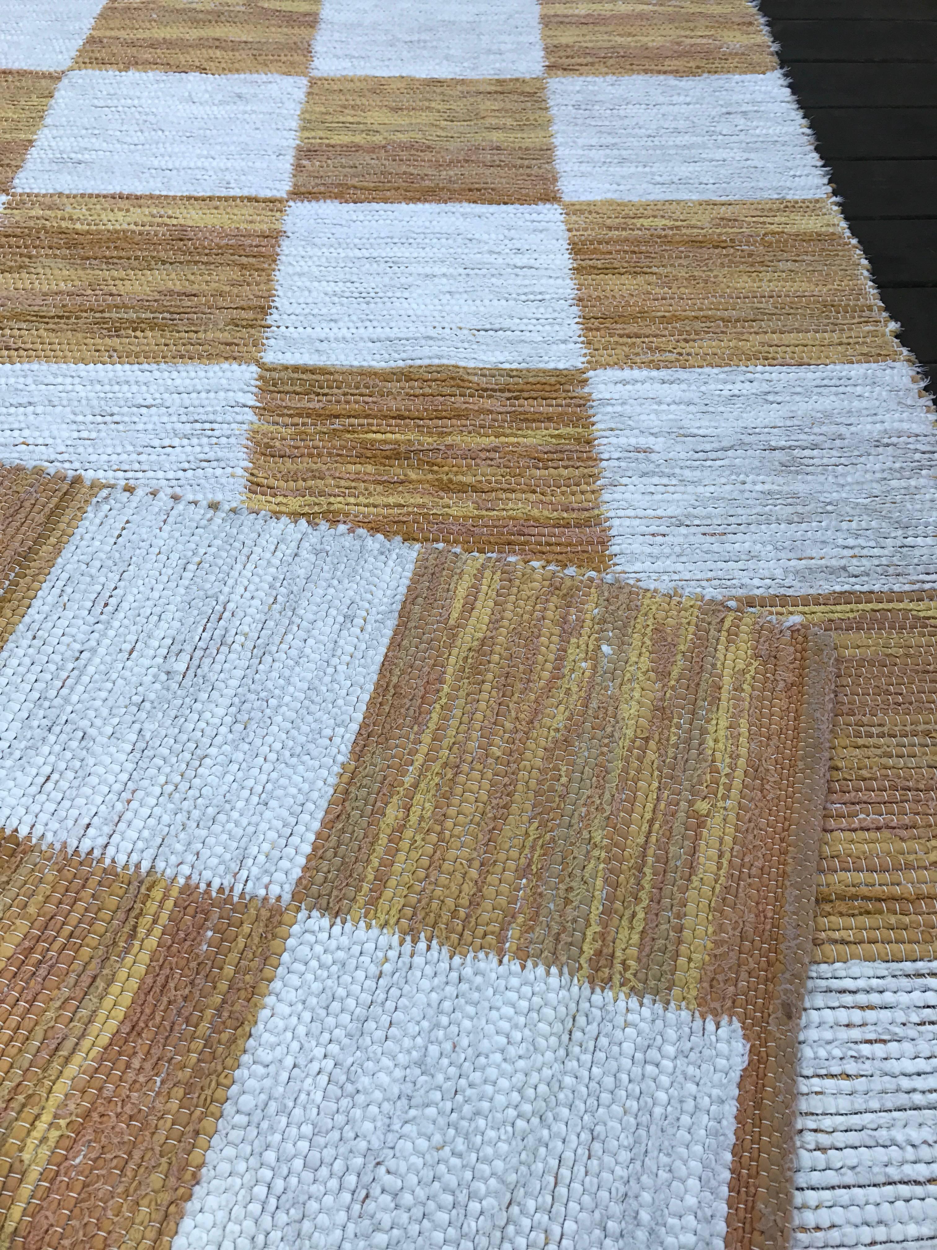 Swedish Svenskt Tenn Flat-Weave Cotton Carpet, 1975 For Sale 1