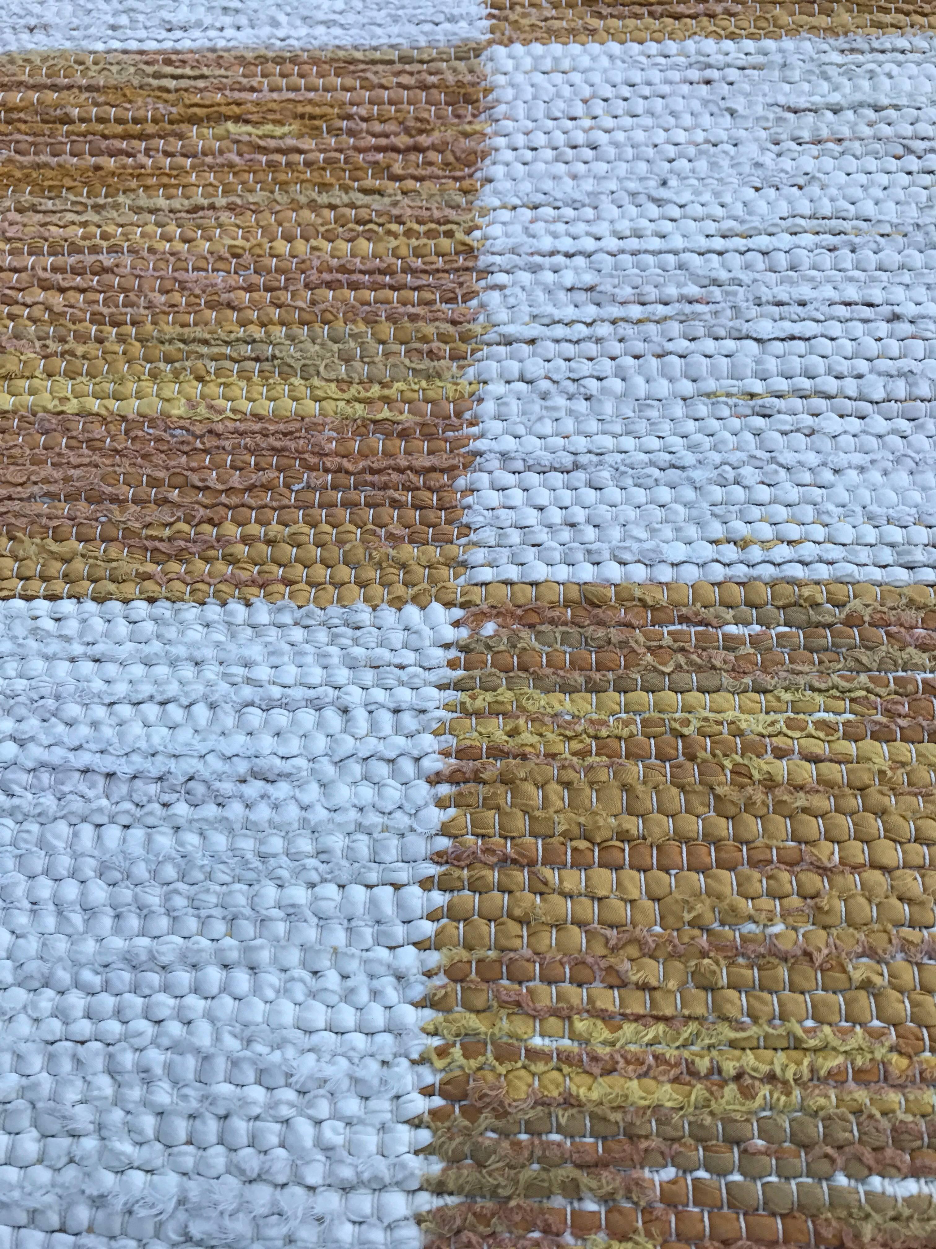 Swedish Svenskt Tenn Flat-Weave Cotton Carpet, 1975 In Good Condition For Sale In Drottningholm, SE