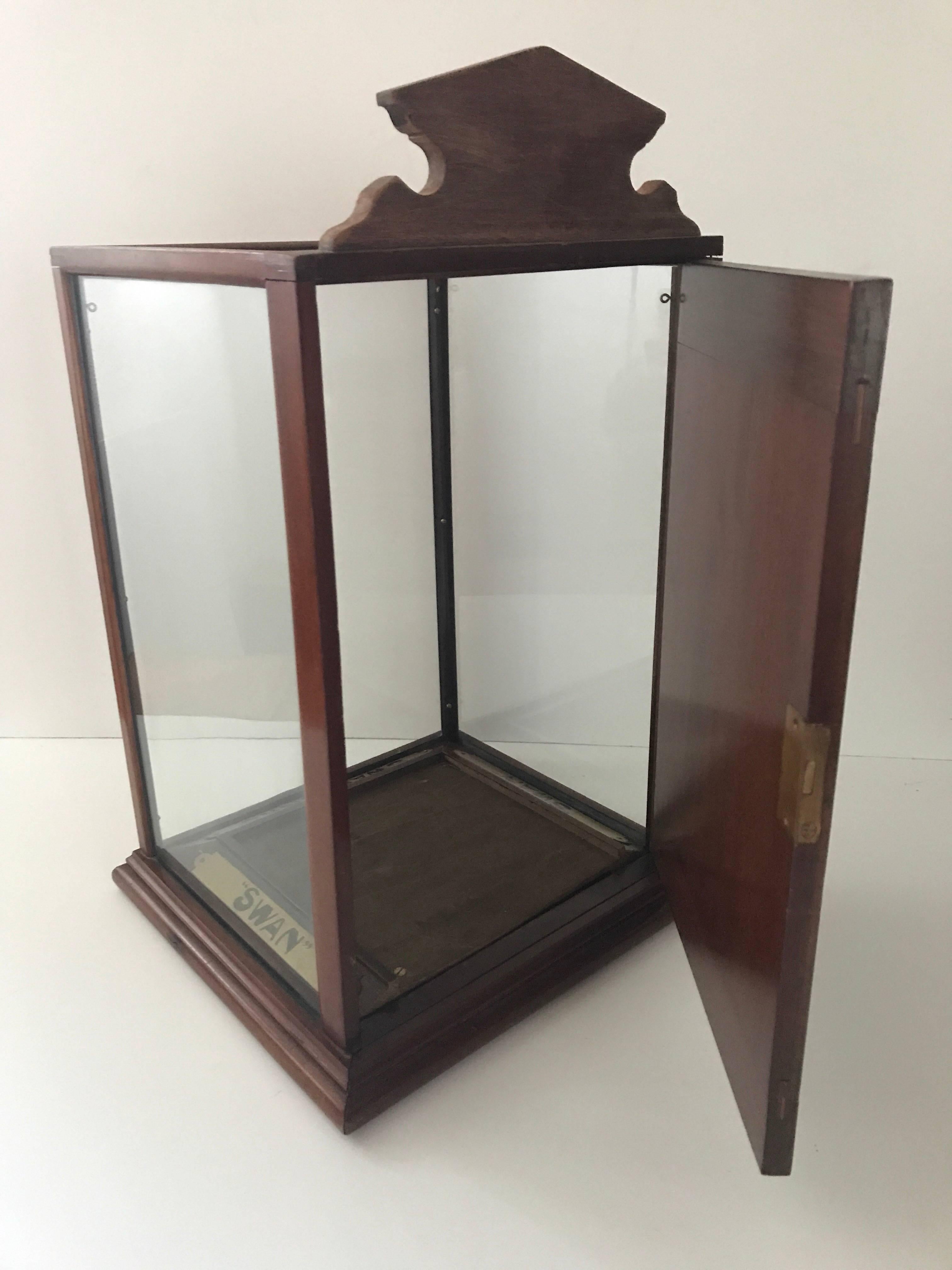 American Rare Display Cabinet or Desk Display for Swan Ink, Early 20th Century For Sale