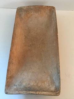 Very Large Swedish Wooden Rectangular Bowl Baking Tray, Late 19th Century