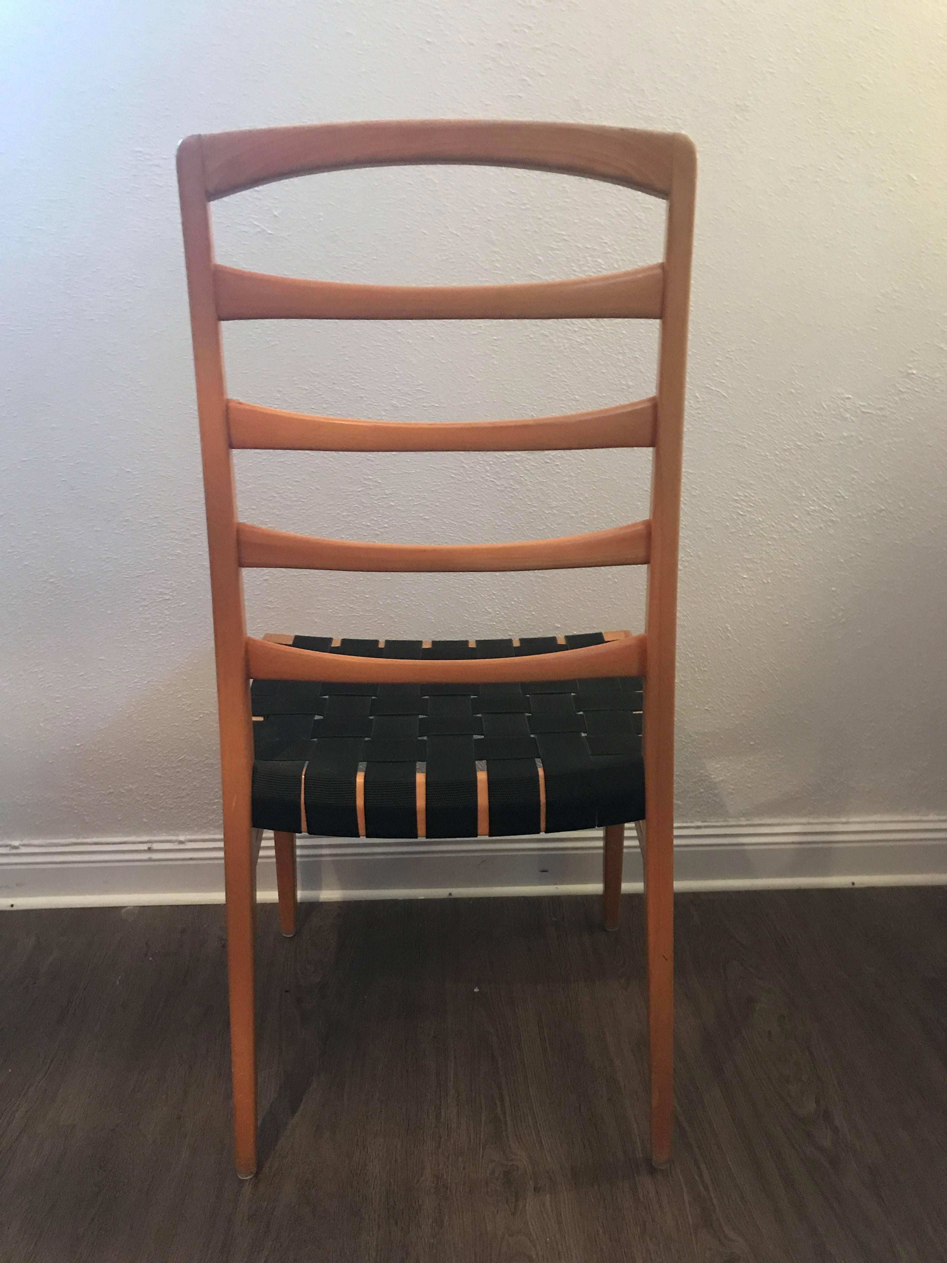 1962 Swedish Bodafors Reno Oak Chairs Designer Bertil Fridhagen Eight Chairs For Sale 1