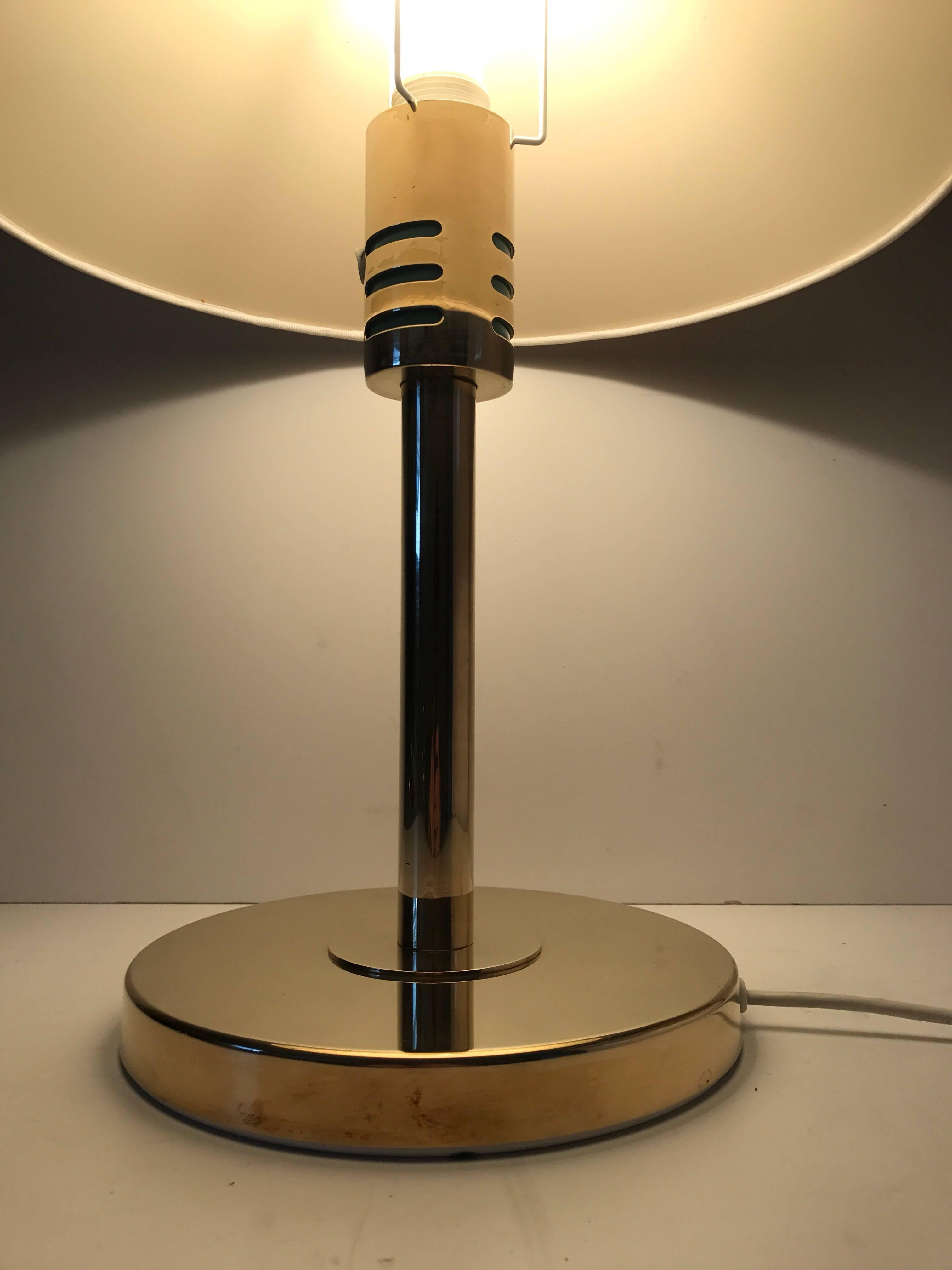 Mid-20th Century Rare Swedish Hans Agne Jakobsson Brass Table Lamp For Sale