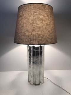 Very Rare Large Swedish Flygsfors and Helena Tynell Mercury Glass Table Lamp