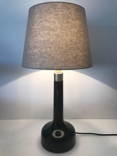 Large Danish Art Glass Le Klint Table Lamp by Gunnar Biilmann-Petersen Model 302