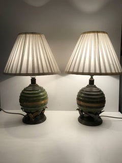 Rare Swedish Grace Art Deco Table Lamps, 1930