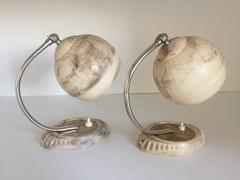 1935 Swedish Art Deco Pair Bakelite Table or Wall Lamps