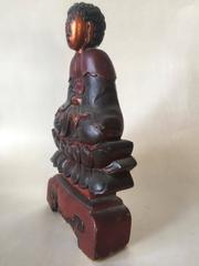 Late 19th Century Chinese Gilt Lacquered Wooden Buddha Statue
