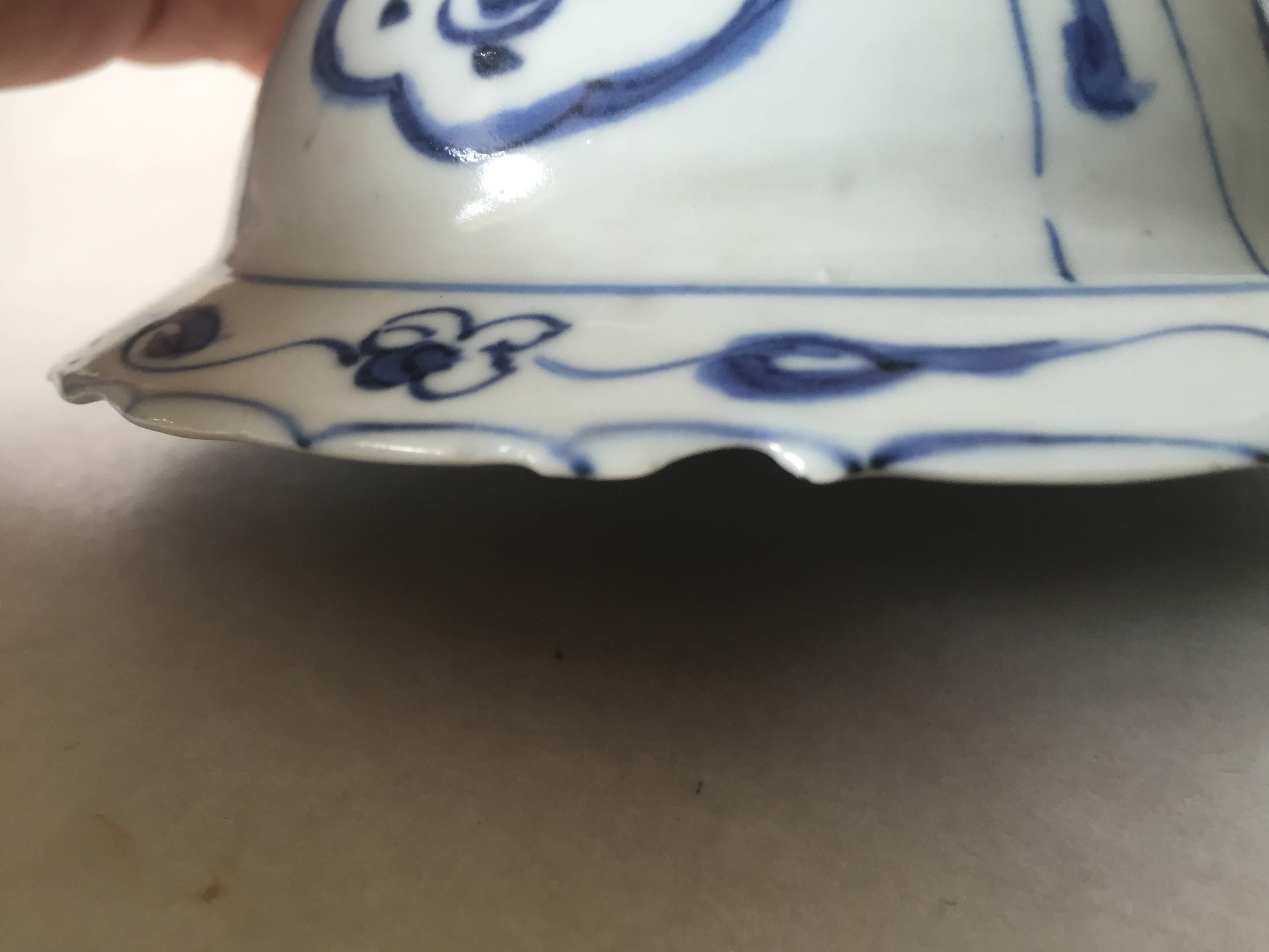 Wanli Pair of Chinese Klapmuts Bowls or Kraak Bowls In Good Condition For Sale In Drottningholm, SE