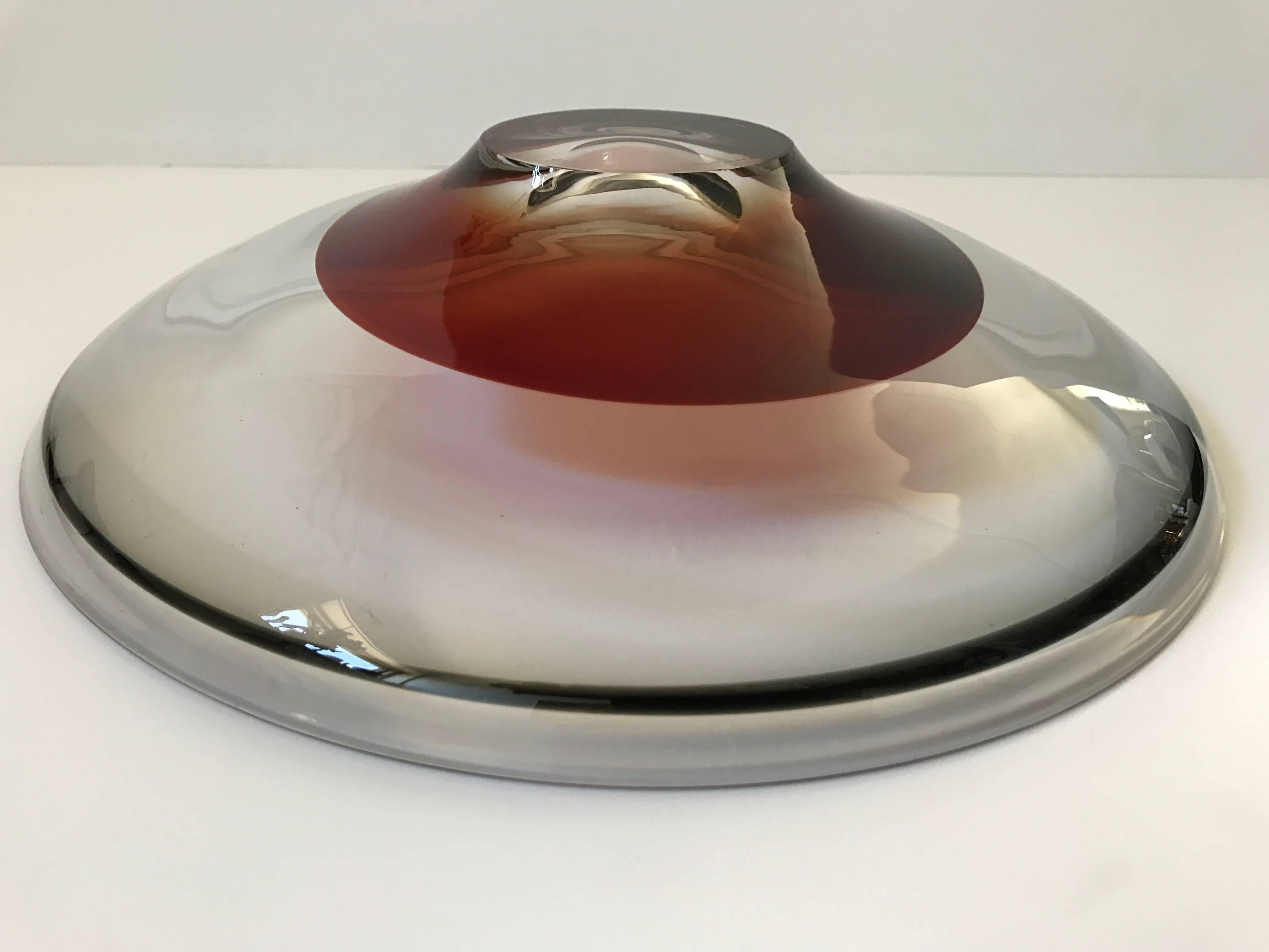 Mid-20th Century Orrefors Swedish Glass Dish or Bowl 1