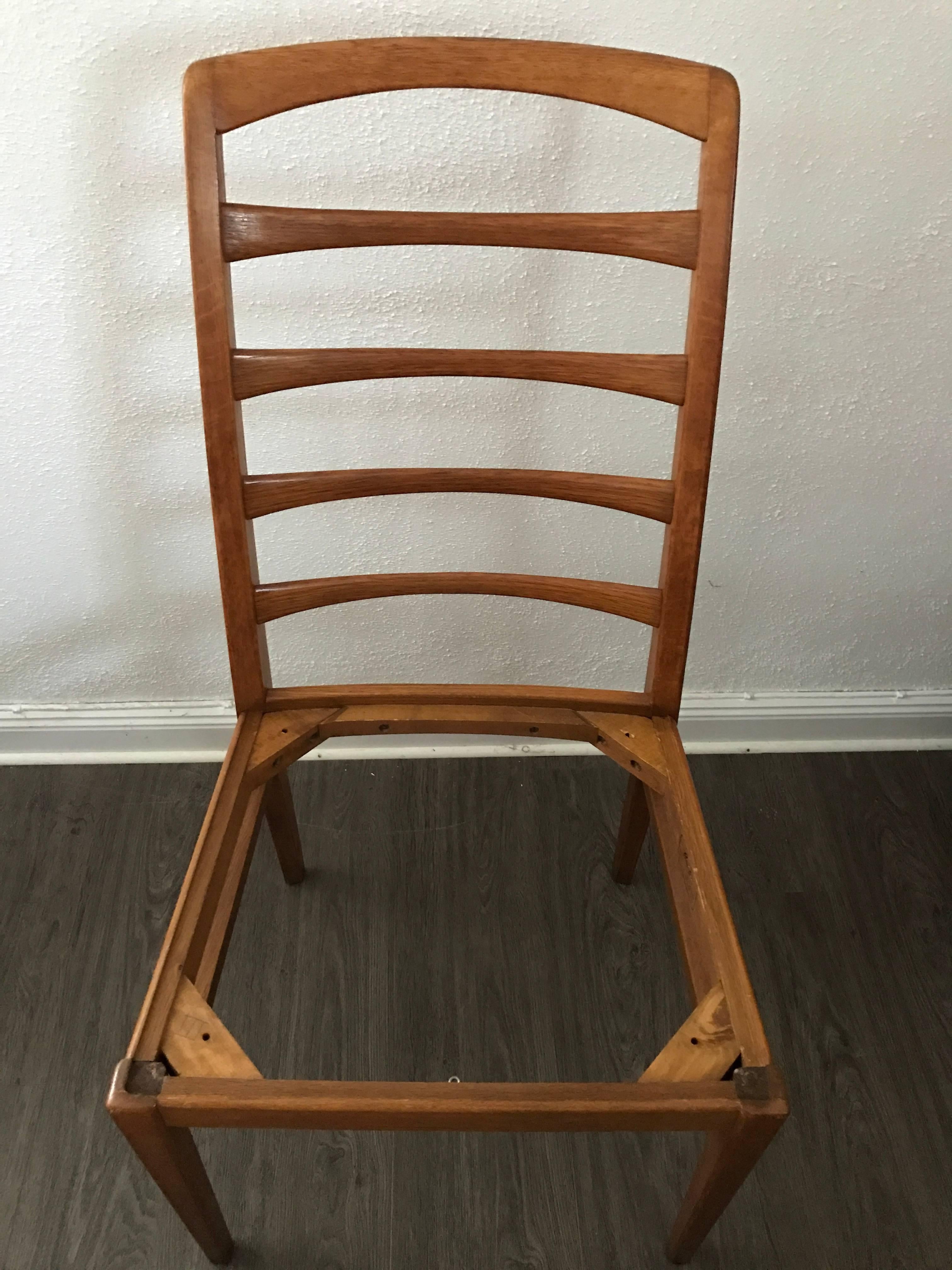 1957 Reno Oak Bodafors Swedish Designer Chairs Bertil Fridhagen 12 Chairs For Sale 1