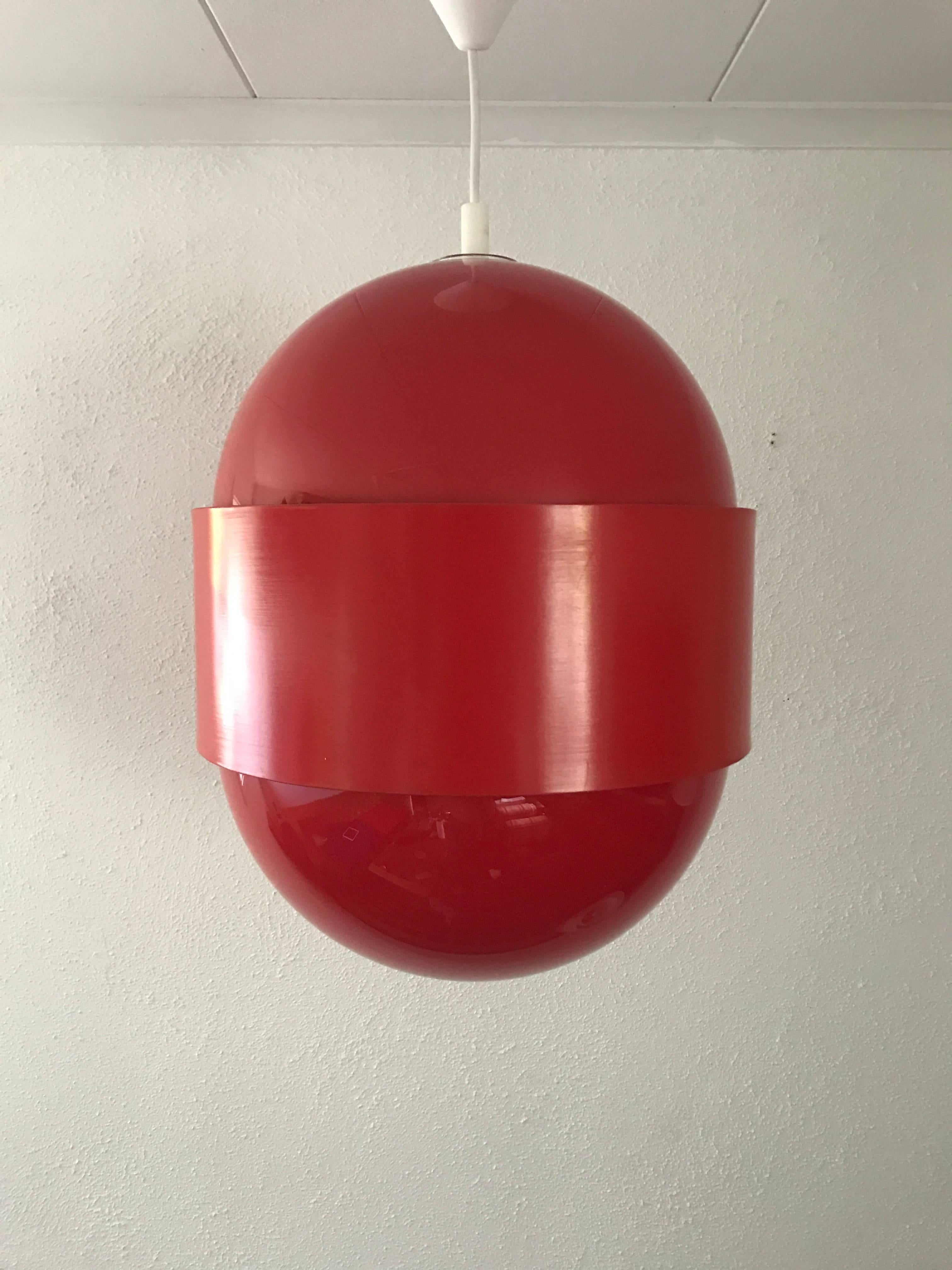 Scandinavian Modern 1970 Globo Ring Pendant Lamps Designed by Uno and Osten Kristiansson for Luxus For Sale