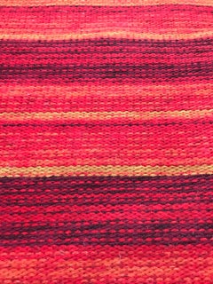 1960-1970 Swedish Double Sided Flat-Weave Wool Kilim Carpet