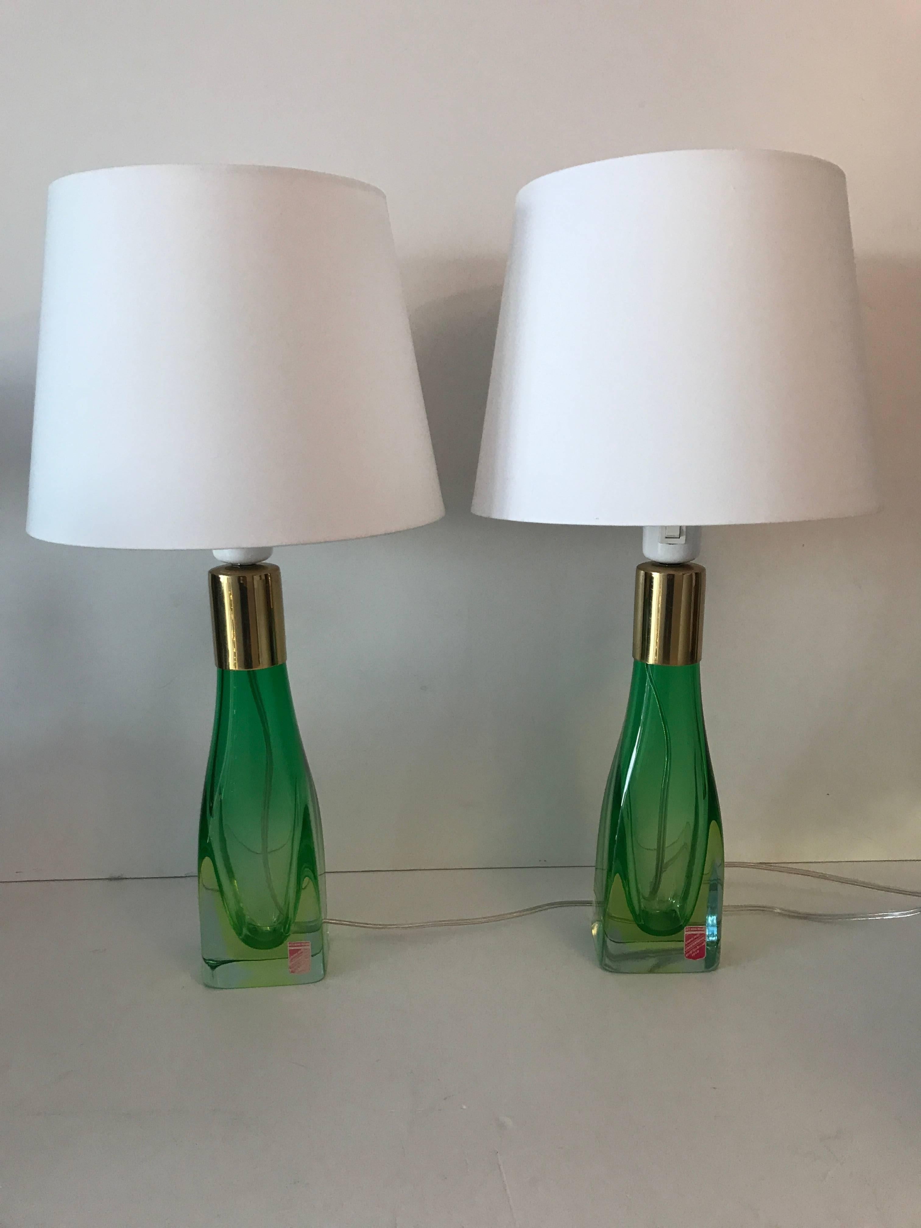 Pair of Italian Venetian Murano Art Glass Table Lamps 1958 Arte Nuova, Murano 4