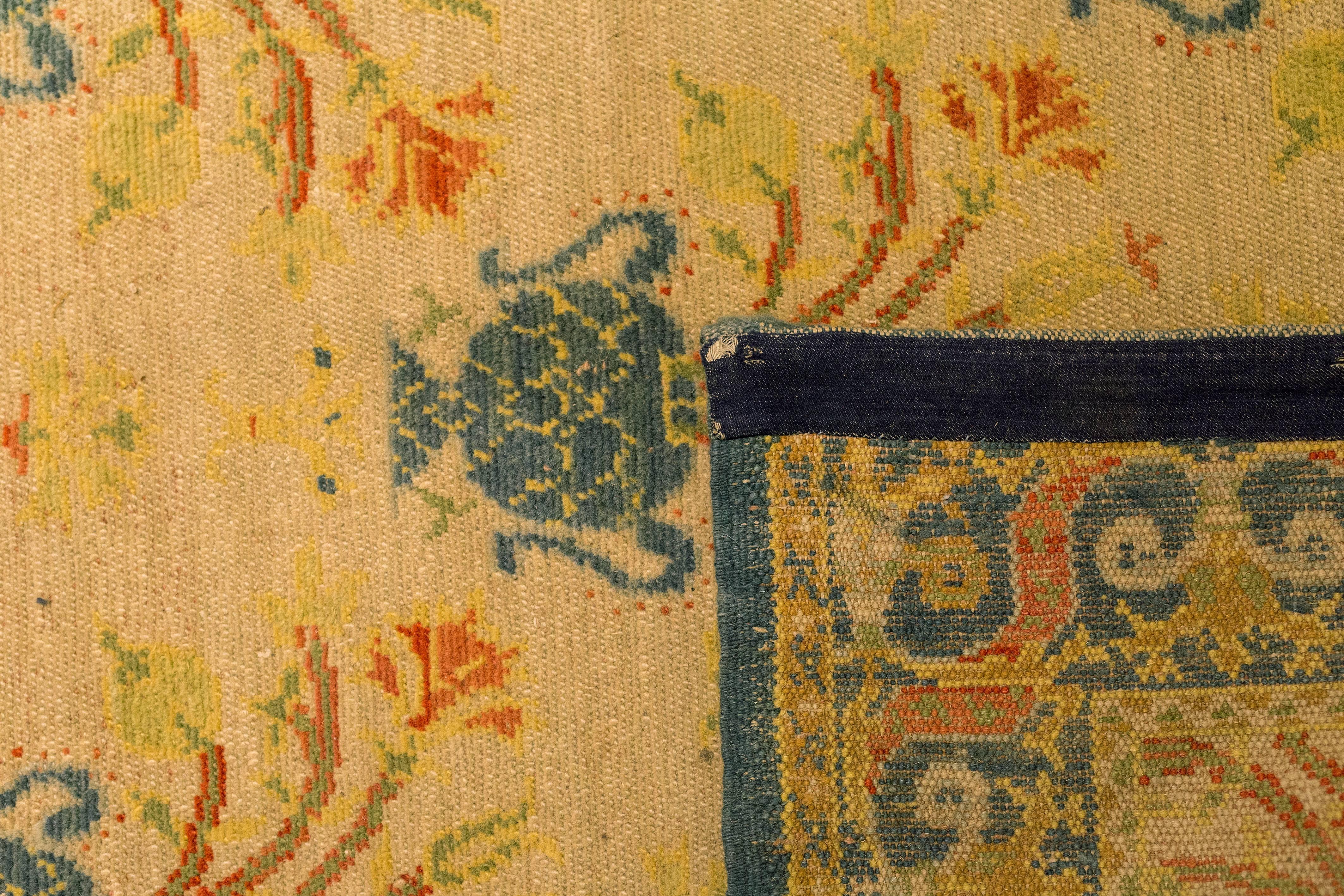 Hand-Knotted Antique Spanish Cuenca Rug For Sale