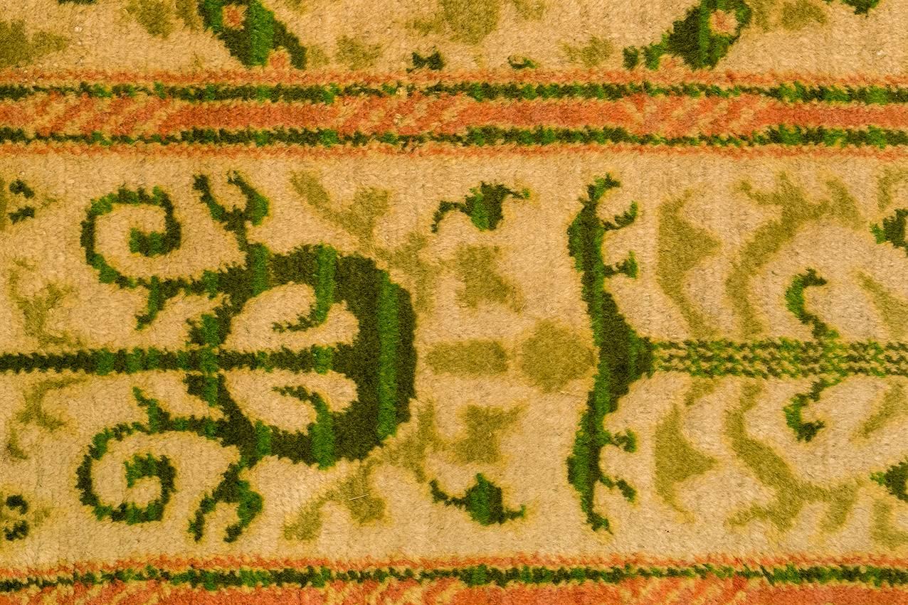 Hand-Knotted Antique Spanish Cuenca Rug For Sale