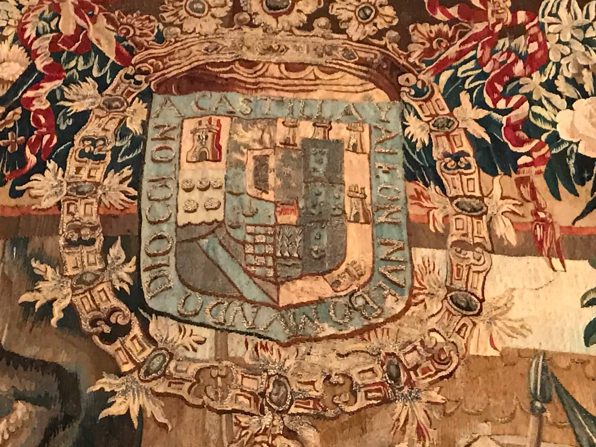 Jan Frans Van den Hecke 17th Century Alexander's Brussels Tapestry In Good Condition For Sale In Barcelona, ES