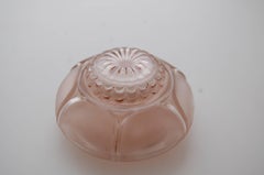 Small Decorative Glass Inkwell by French Designer Rene Lalique