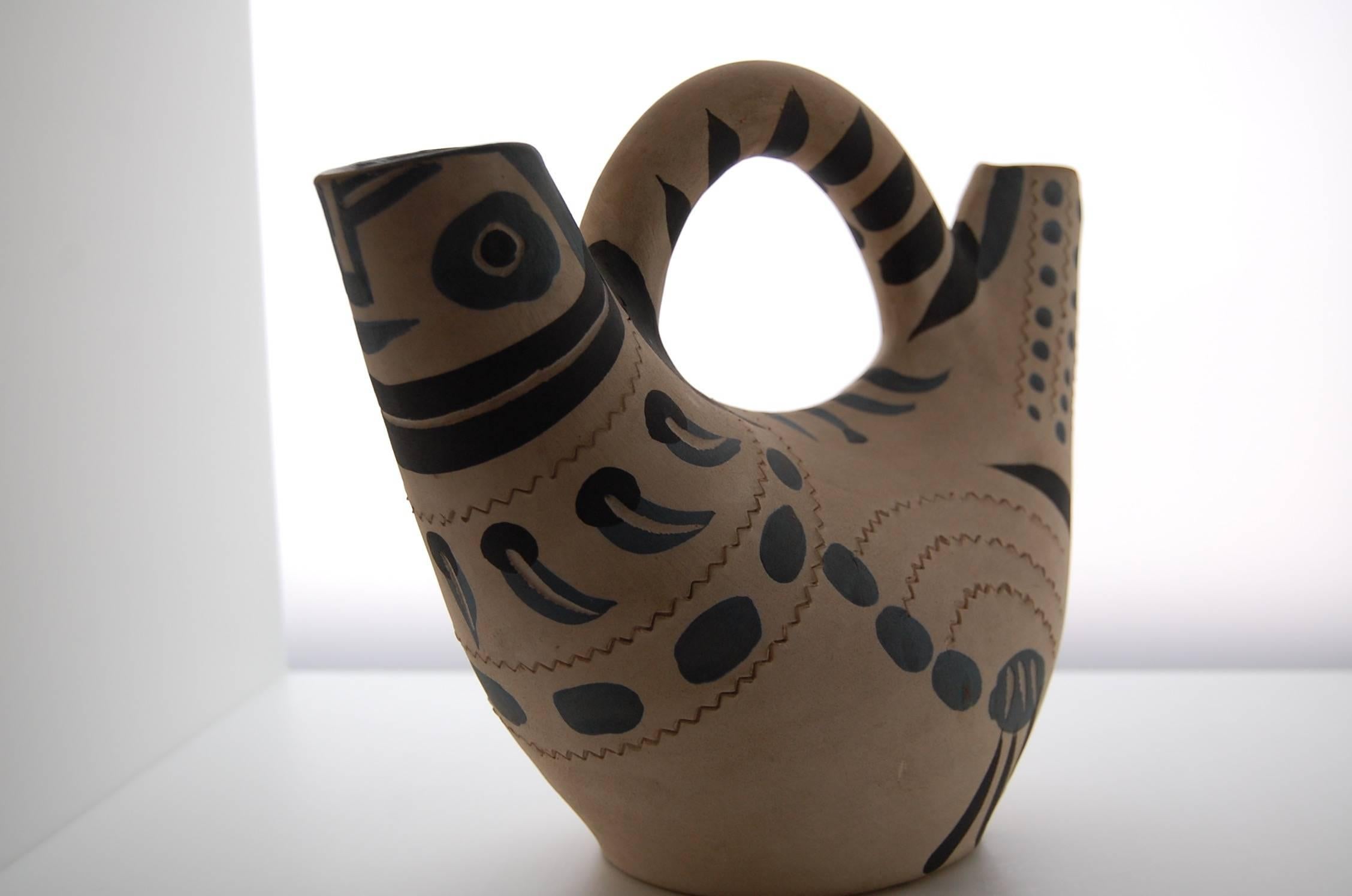 Painted Picasso Madoura 'Spanish Pitcher', circa 1954 For Sale