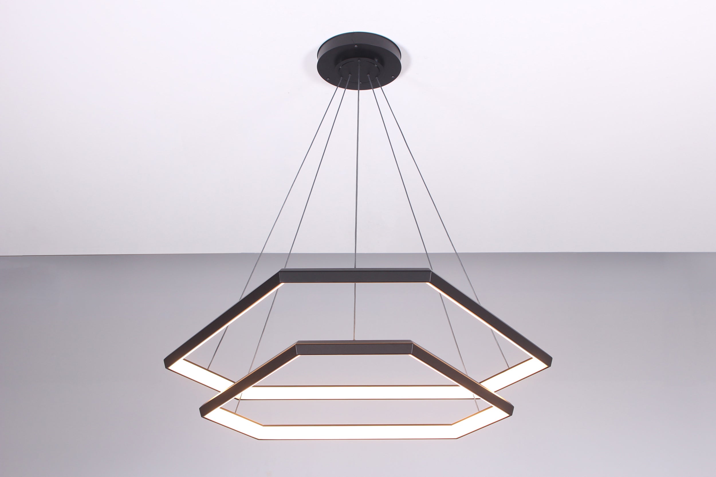Ditri Cascade Dxc43 Hexagon Modern Chandelier Light Fixture