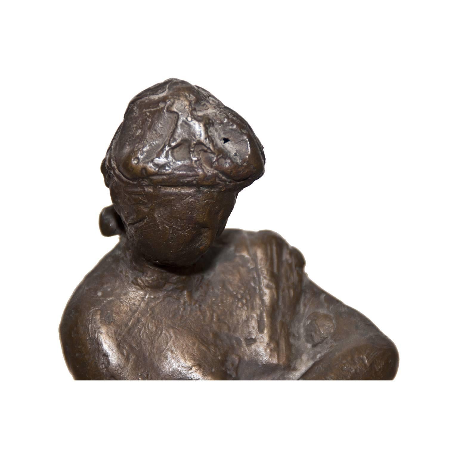 Sculpture en bronze de femme nue de Giuseppe Mazzullo, Italie, 1944 Bon état - En vente à Roma, IT