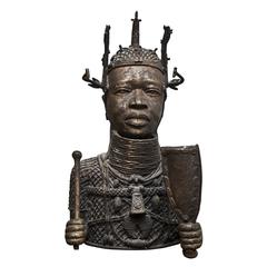 Bronze Bust of African Woman Antenata, Late 19th Century 10