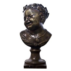 Antique 19th Century Young Emperor Bust