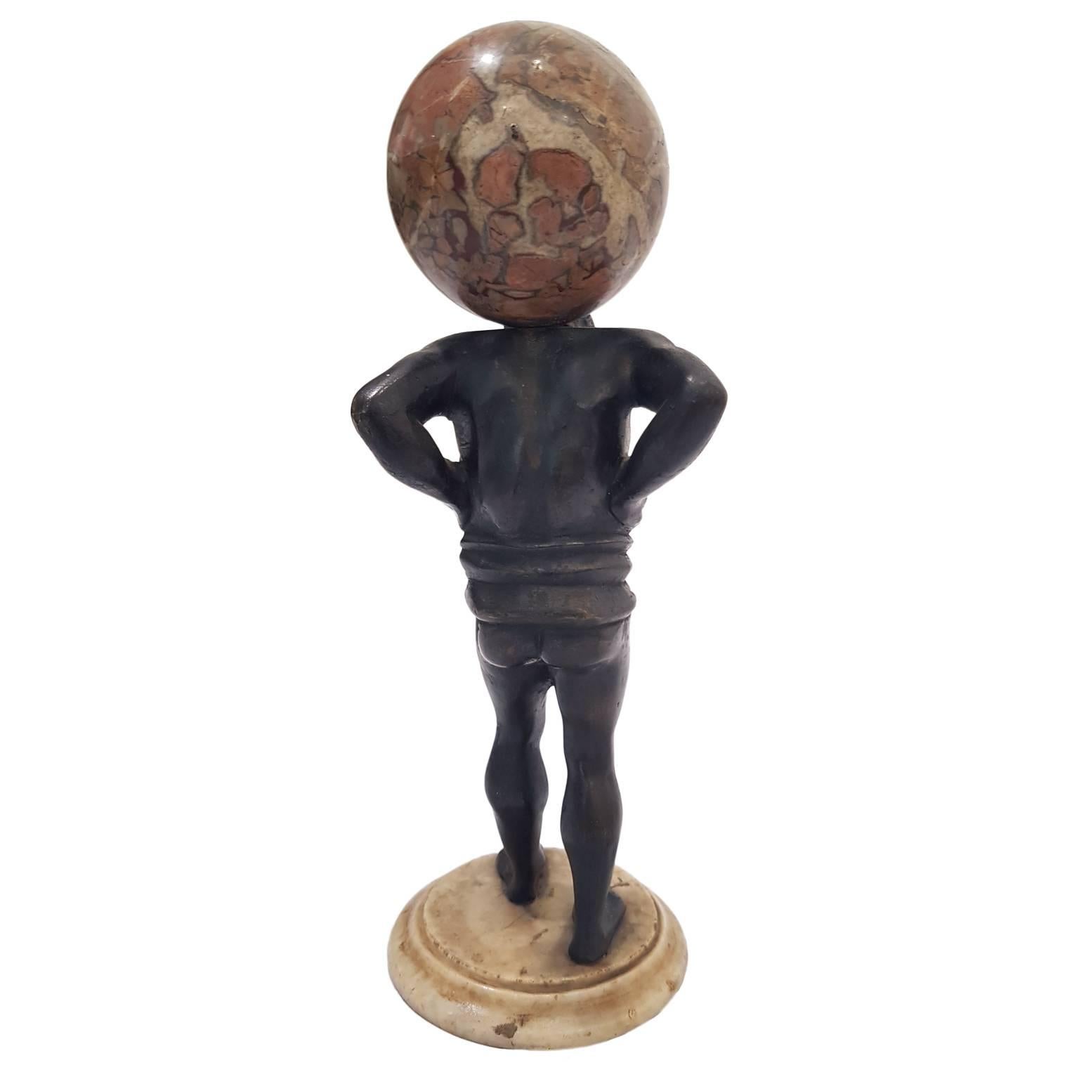 statue atlas bronze