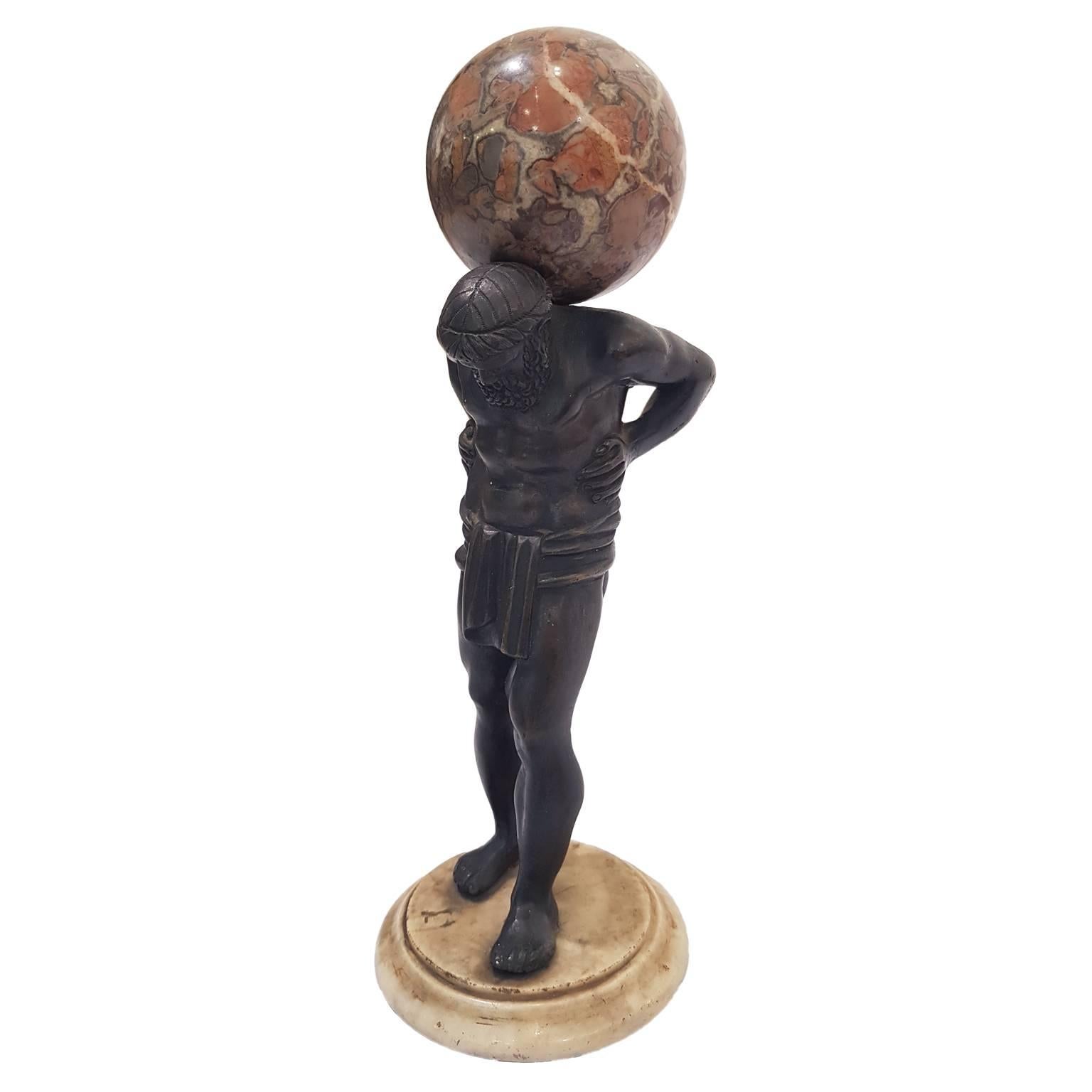bronze atlas statue