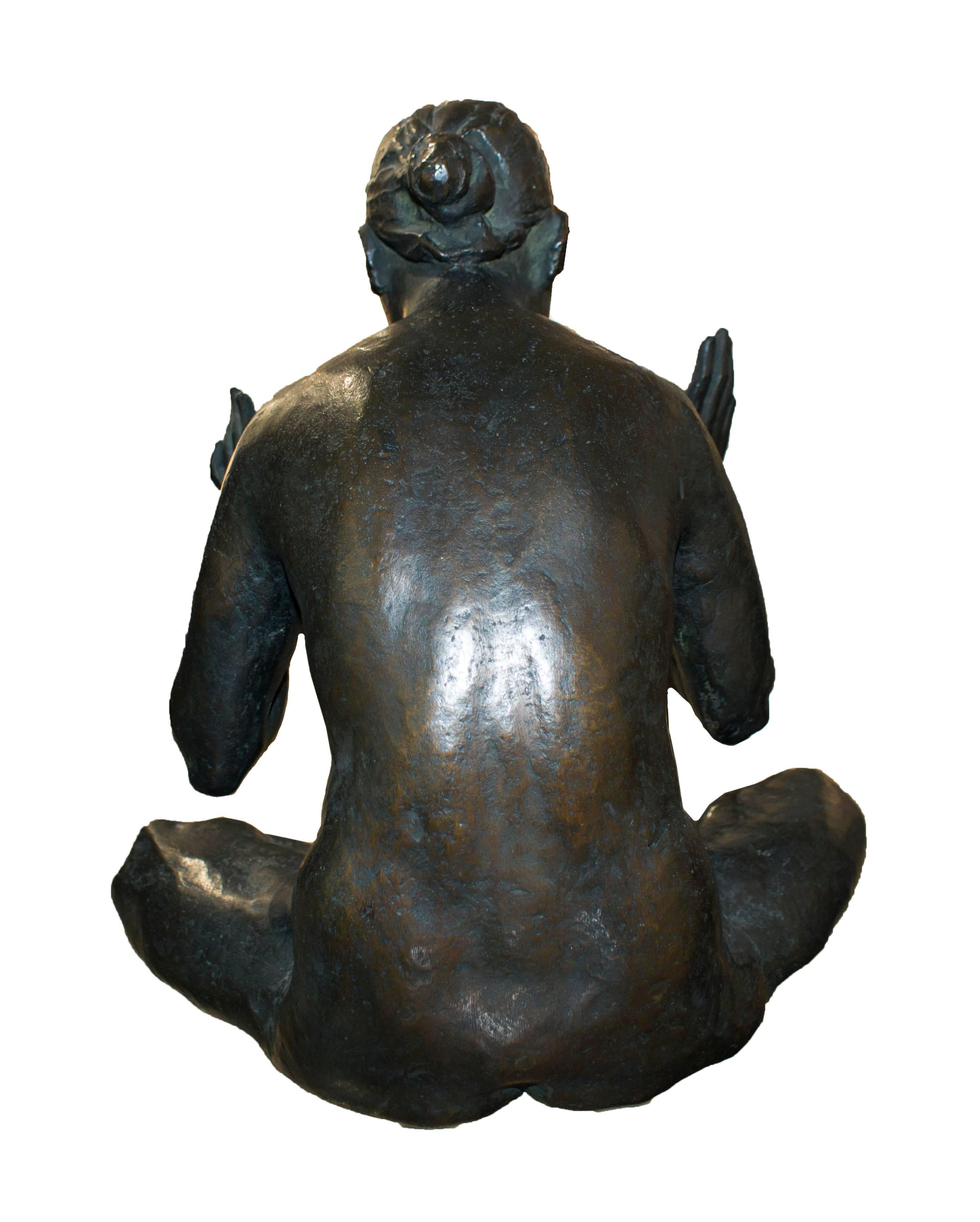 Skulptur aus Bronze.