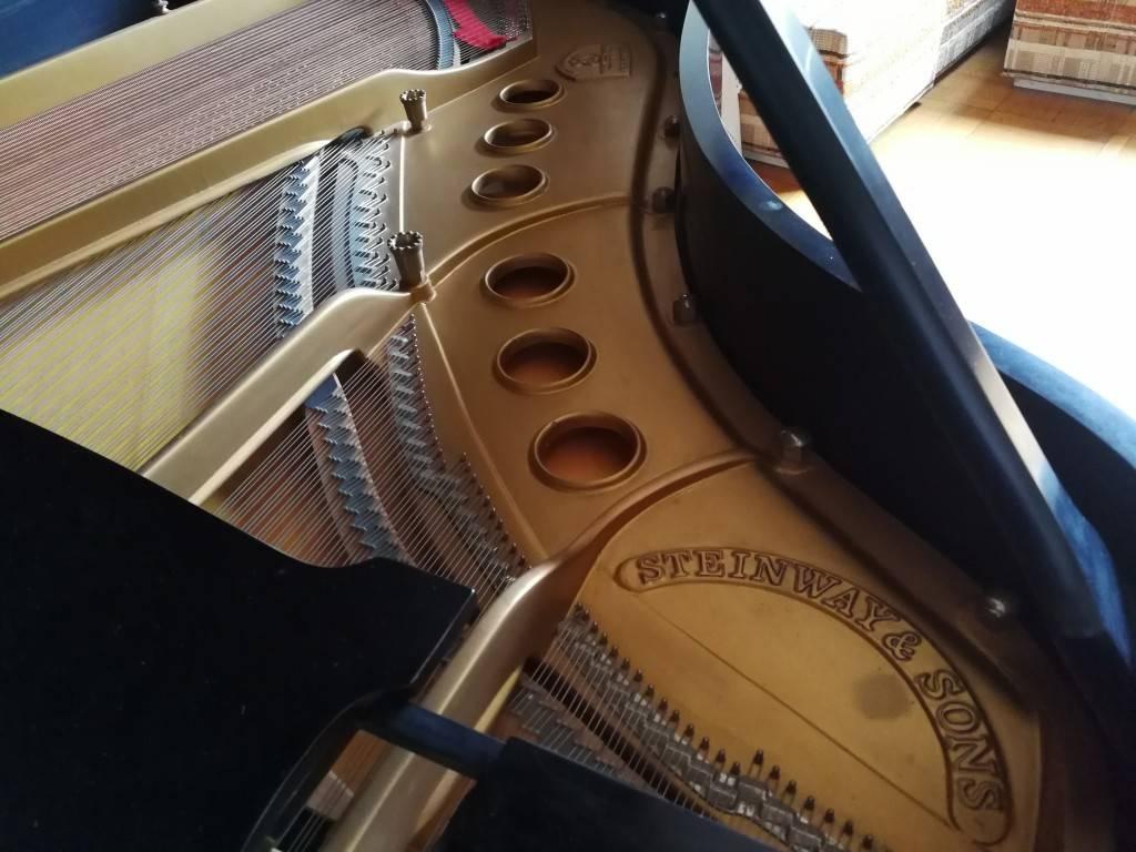 Piano Steinway & Sons, model: 280431 M, Baby Grand Piano, circa 1930 keyboard of 123 cm (88 keys).

A marvelous example of Steinway & Sons’ (the most celebrated of all the piano factories) art of creating pianos. Perfect conditions, to be tuned.
 