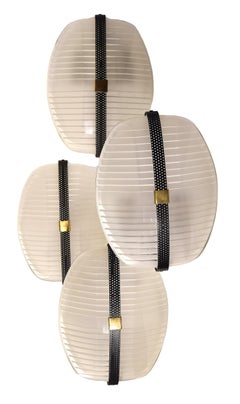 Set of Four Lambda Appliques, Magistretti for Artemide, 1960s