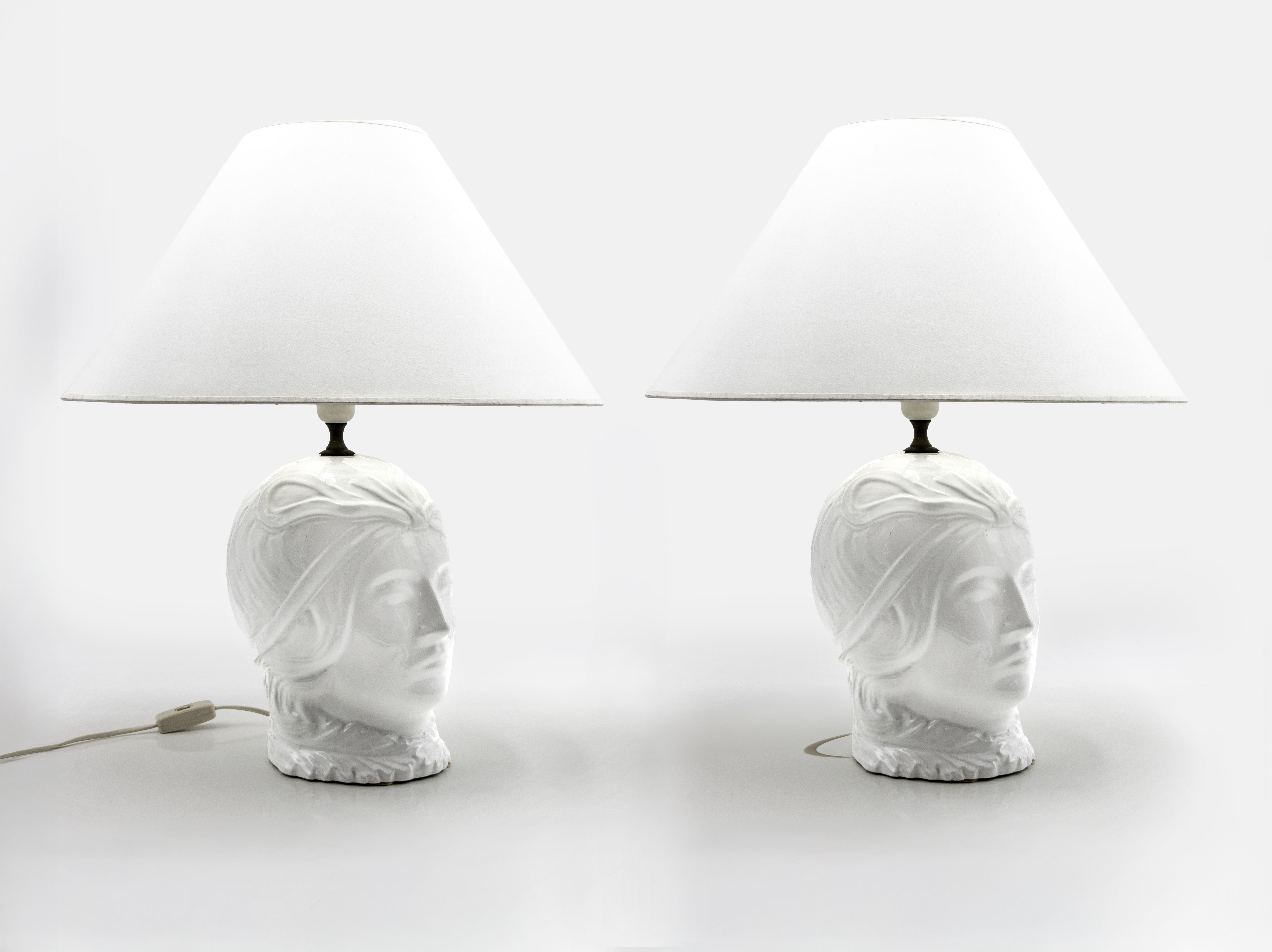 Pair of Lamps in the style of Tommaso Barbi, Italy, 1980s For Sale
