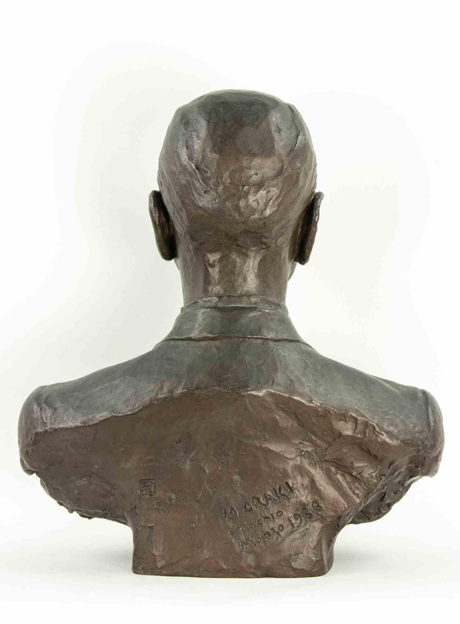Bust of Man, 1938 In Fair Condition For Sale In Roma, IT