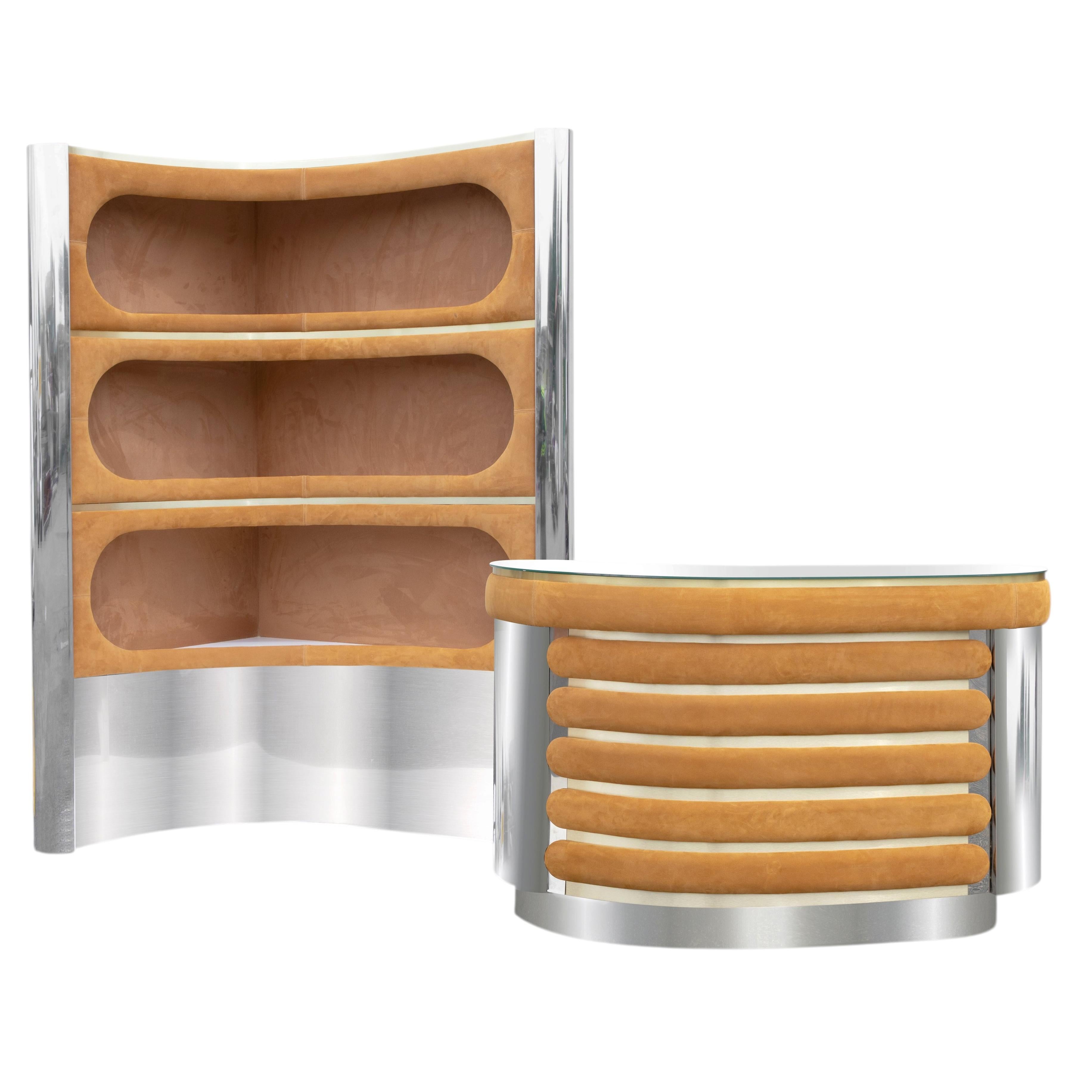 Pre-owned Willy Rizzo Vintage Dry Bar By , Italy, 1970s In Brown
