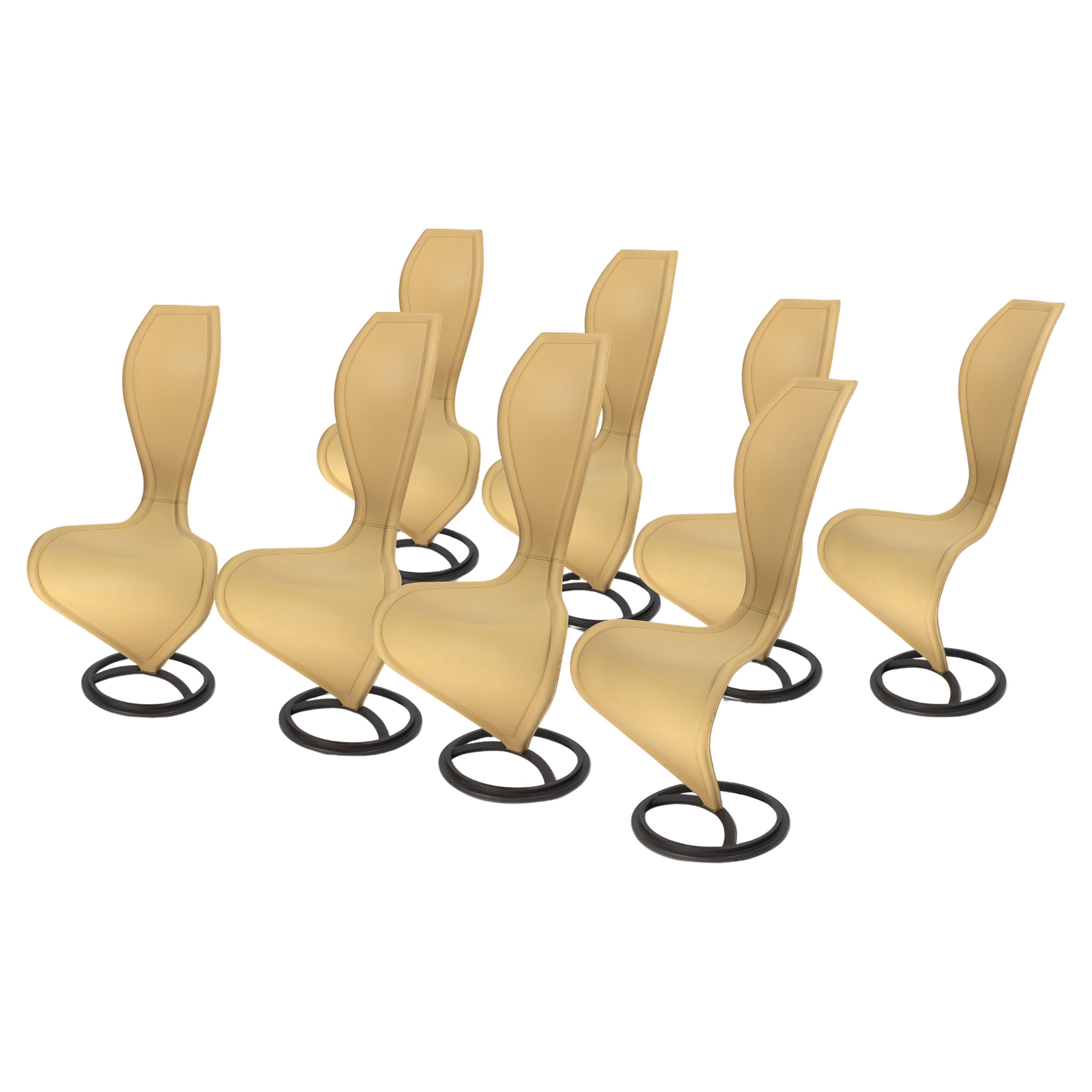 Set di 8 sedie "S" per Cappellini in vendita
