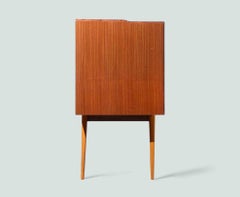 Vintage Italian Sideboard with Glass Top, Mid-20th Century