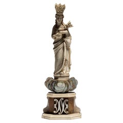 Ivory sculpture depicting the Madonna of Trapani, 17th century