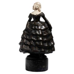 Bronze and Ivory Sculpture by Ferdinand Lugerth, 20th century