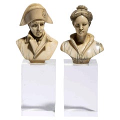 Coppia di sculture in avorio di Arnaldo Giannelli, anni ’30