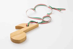 Musical Note, Wooden sculpture, Fernando Codognotto, 2022