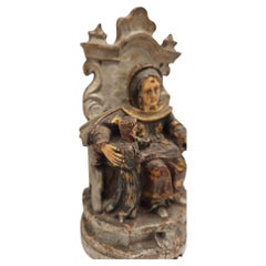 Wood carving with ivory inserts, Early 18th century
